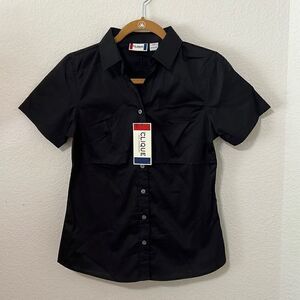 Clique Ladies' Shirt Sleeve Button Up Top with Shaping Darts - Size Small-P